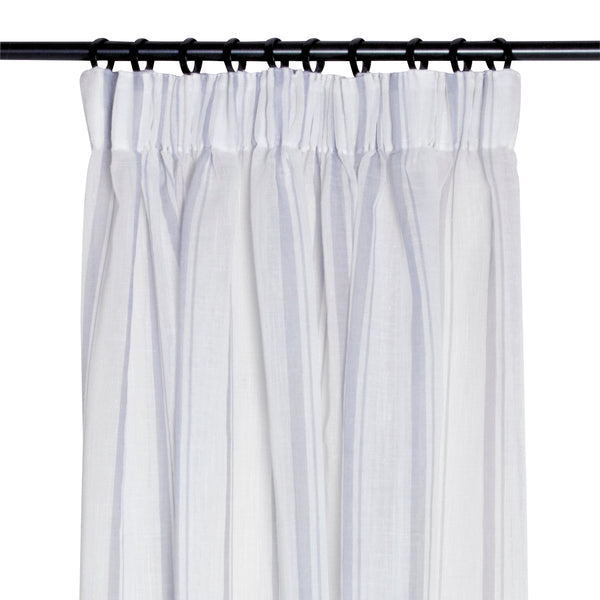 Cloudy, Curtain, Grey Blue/Off White, 250cm,  Drawstring